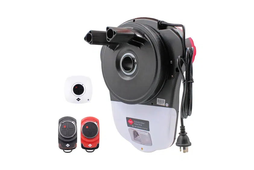 B&D Secure roller door opener with wall button and two Tri-Tran+ remotes